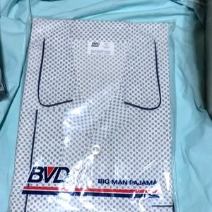 New Vintage BVD men’s pajamas big and tall chest 48-50 snap bottoms